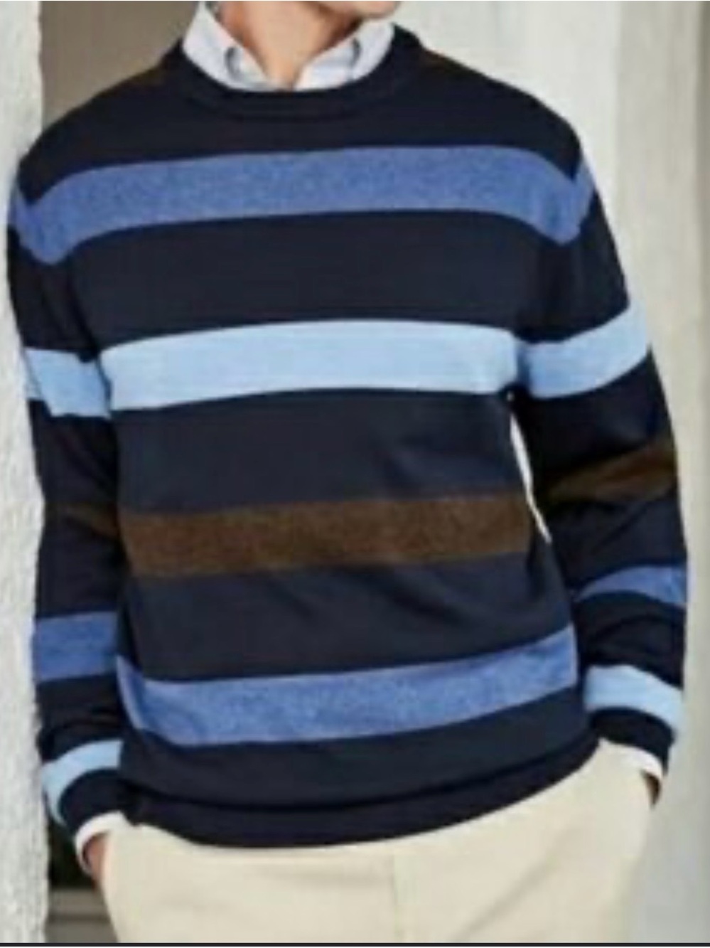 NWT Daniel Cremieux Signature Collection Striped Sweater Sz XL